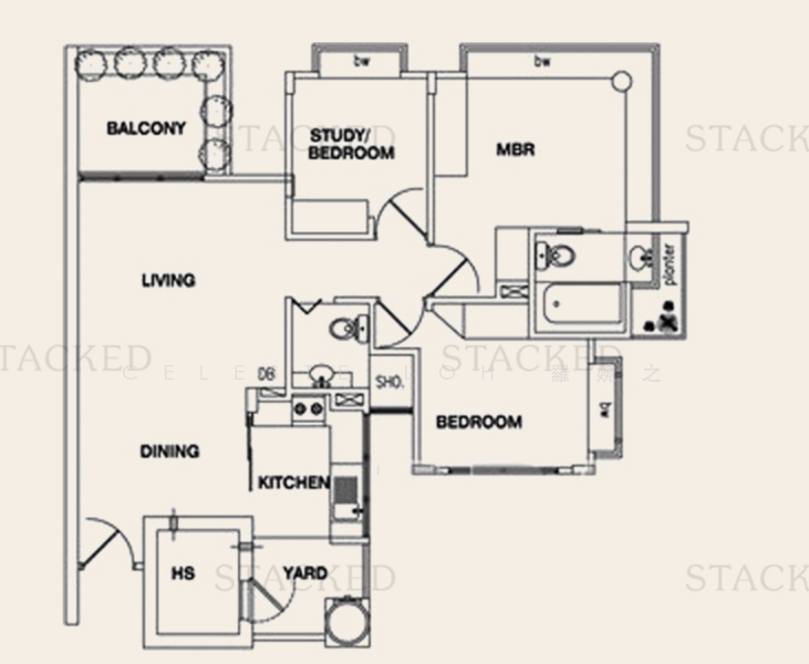 Suites Twenty Two, 25 Lorong G Telok Kurau, 3 Bedrooms, 1,023 sqft, Condominium For Rent, by Celeste Loh 羅婉之, 500072126 - PropertyGuru.com.sg