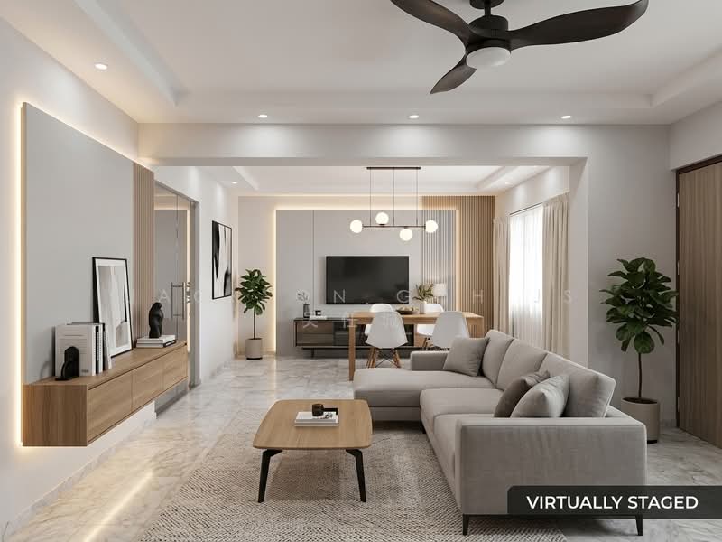 271 Bishan Street 24, 271 Bishan Street 24, 3 Bedrooms, 1,119 sqft, HDB Flat For Sale, by Jackson Goh JS 吴任城, 500072209 - Living Room - PropertyGuru.com.sg