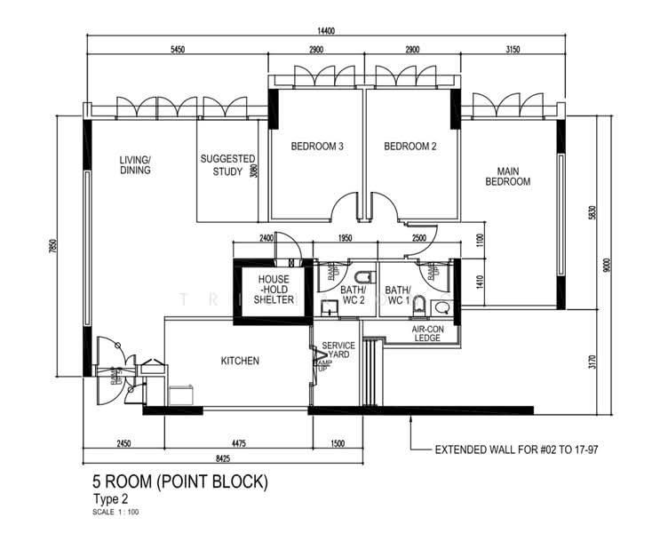 523C Tampines Central 7, 523C Tampines Central 7, 3 Bedrooms, 1,216 sqft, HDB Flat For Rent, by Tricia Ong, 500072509 - PropertyGuru.com.sg