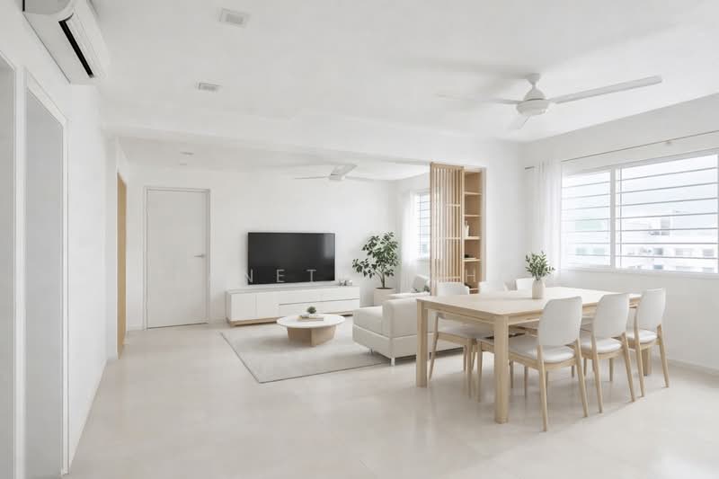 554 Hougang Street 51 HDB Flat For Sale at S$ 718,888 | PropertyGuru Singapore - Proposed Living Room Design