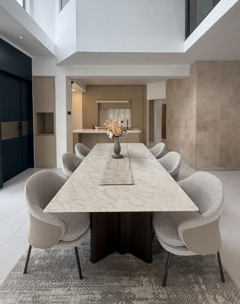 D28 semi detached Yio Chu Kang Seletar Hills renovated Semi-Detached House For Sale at S$ 6,700,000 | PropertyGuru Singapore - Dining Room