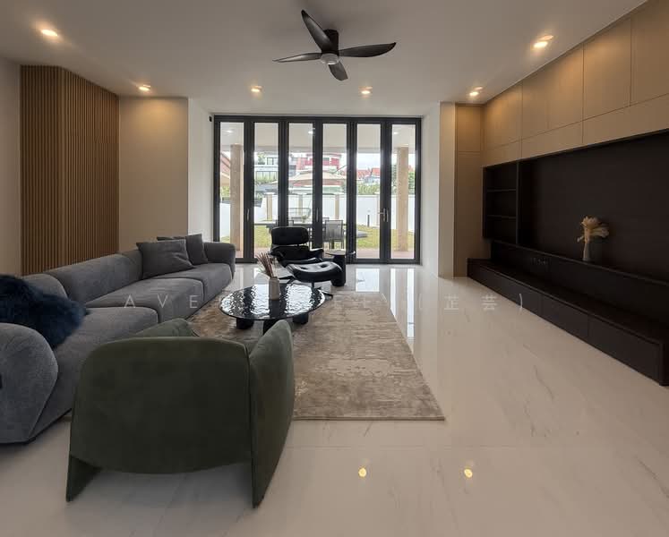 D28 semi detached Yio Chu Kang Seletar Hills renovated Semi-Detached House For Sale at S$ 6,700,000 | PropertyGuru Singapore - Living Room