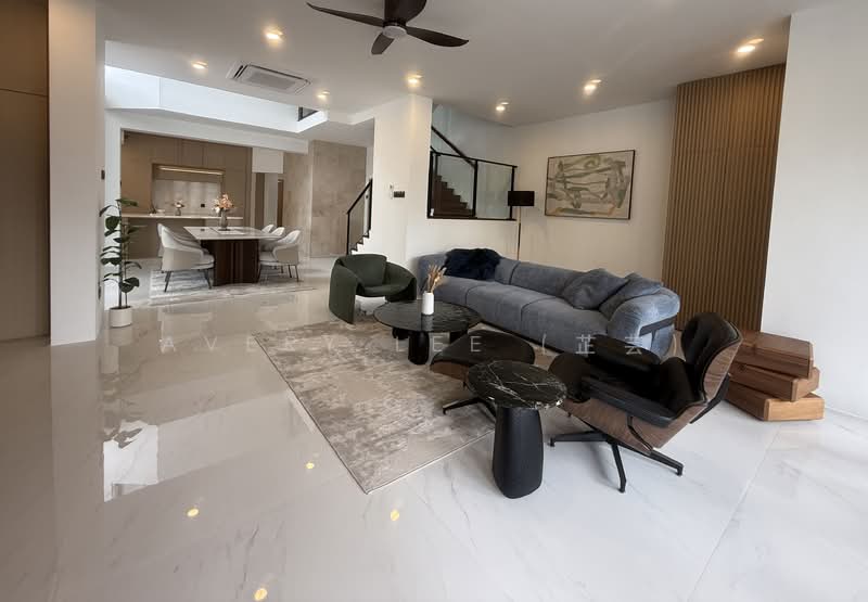 D28 semi detached Yio Chu Kang Seletar Hills renovated Semi-Detached House For Sale at S$ 6,700,000 | PropertyGuru Singapore - Living Room