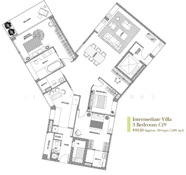 For Rent Belle Vue Residences Spacious 3b3b Condo For Rent