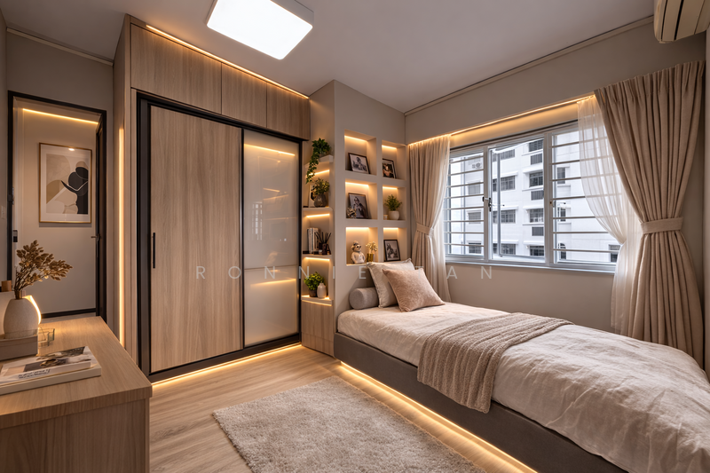 568 Hougang Street 51, 568 Hougang Street 51, 3 Bedrooms, 1,055 sqft, HDB Flat For Sale, by Ronnie Tan, 500073386 - Bedroom - PropertyGuru.com.sg
