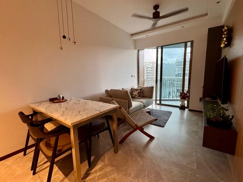 The Reef at King's Dock, 2 Harbourfront Avenue, 1 Bedroom, 538 sqft, Condominium For Rent, by Jess Tan, 500073537 - Living Room - PropertyGuru.com.sg