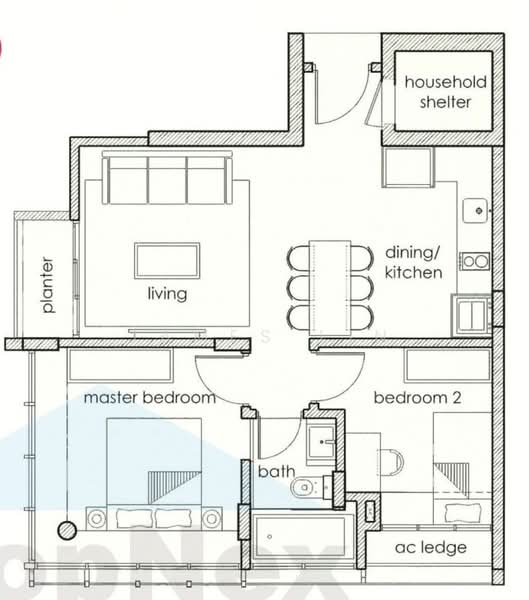 The Beacon Edge Apartment For Sale at S$ 1,280,000 | PropertyGuru Singapore