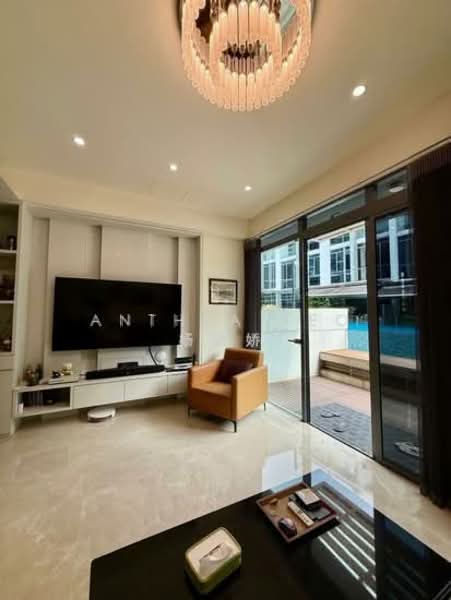 Belgravia Villas Cluster House For Sale at S$ 4,300,000 | PropertyGuru Singapore - Living Room