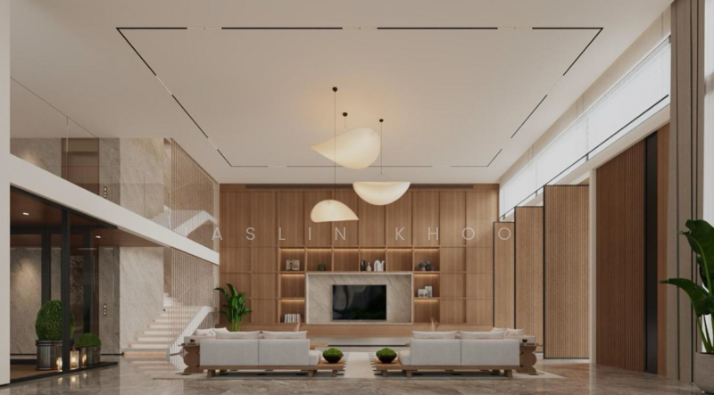 🏡 District 10 Brand New Semi-Detached near Henry Park Primary 🏫 Semi-Detached House For Sale at S$ 14,800,000 | PropertyGuru Singapore - Living Room