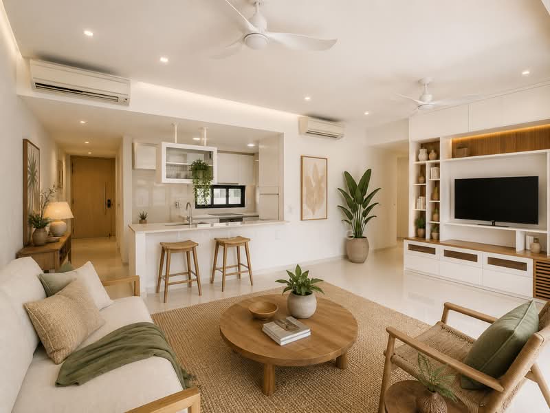 Sky Habitat, 7 Bishan Street 15, Ang Mo Kio / Bishan / Thomson, 3 Bedrooms, 1,249 sqft, Condominium For Sale, by Eddie Ng, 500073807 - Living Room - PropertyGuru.com.sg