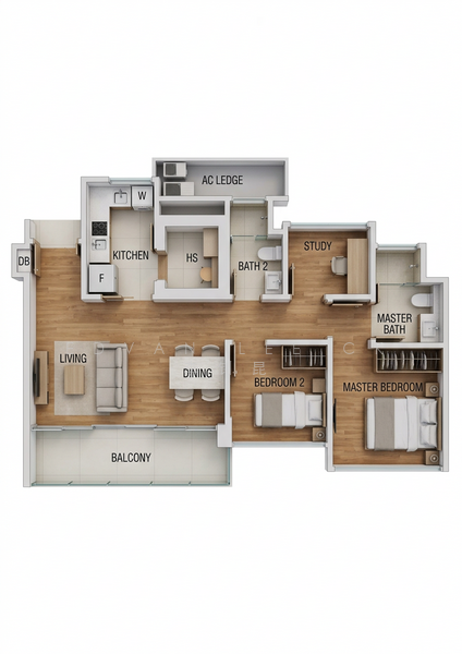 Hedges Park Condominium Condominium For Sale at S$ 1,049,900 | PropertyGuru Singapore