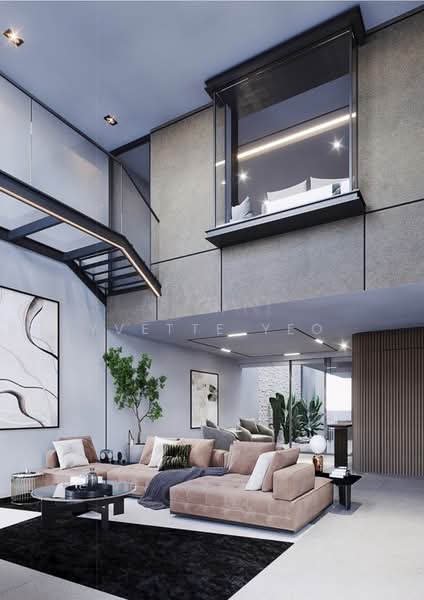 ❤️GIANT⚡️Brand New Listing 4 Lvls Inter-Terrace w Mezzanine, Attic & Lift in Seletar Hills Estate Terraced House For Sale at S$ 7,128,000 | PropertyGuru Singapore - Living Room