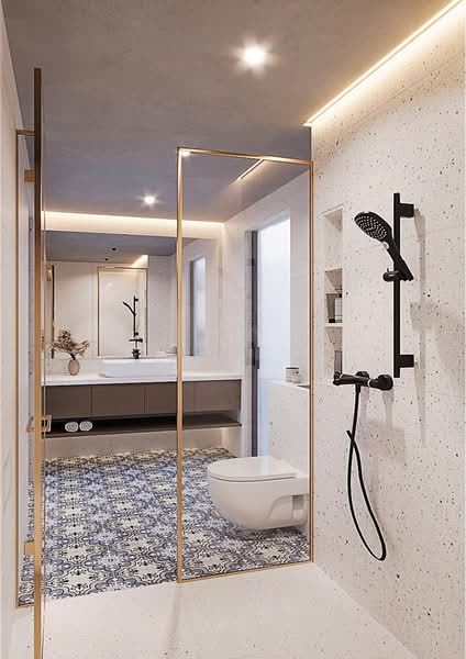 ❤️GIANT⚡️Brand New Listing 4 Lvls Inter-Terrace w Mezzanine, Attic & Lift in Seletar Hills Estate Terraced House For Sale at S$ 7,128,000 | PropertyGuru Singapore - Bathroom