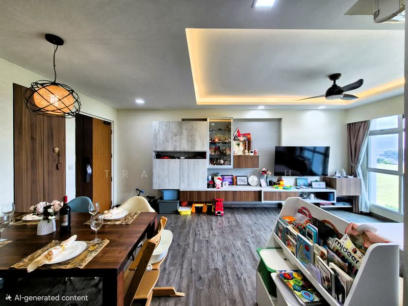 662A Edgedale Plains HDB Flat For Sale at S$ 720,000 | PropertyGuru Singapore - Living Room