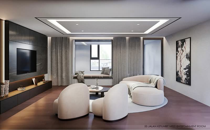 Seletar Hills Brand New Terrace Terraced House For Sale at S$ 7,128,000 | PropertyGuru Singapore - Family Room