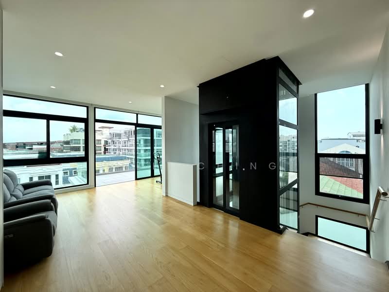 NEW-plus-$500K-Reno 3.5 Storey Semi-D with Lift, Pool & 3 Car Lots Semi-Detached House For Sale at S$ 9,680,000 | PropertyGuru Singapore - Living Room