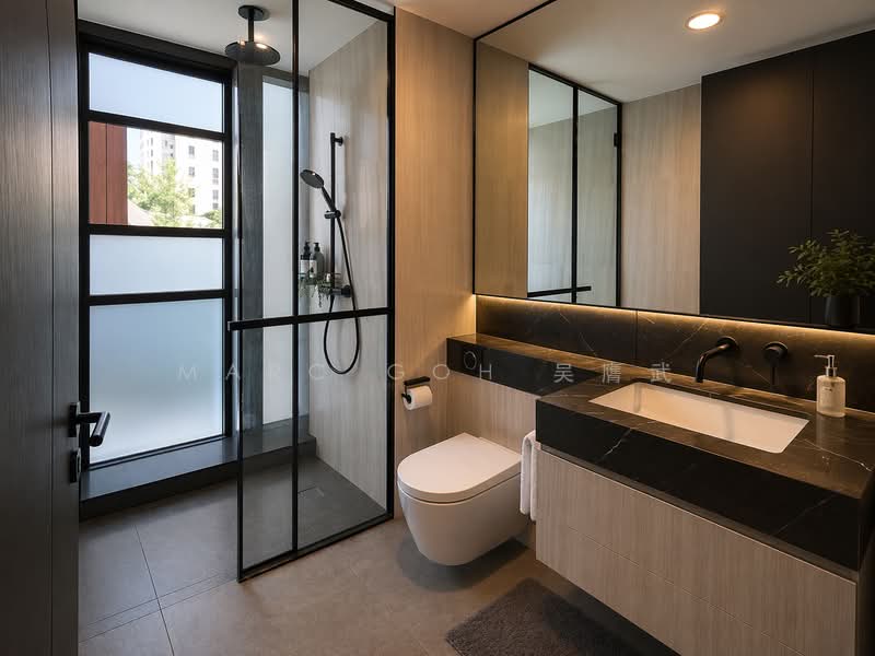 The Hyde, 11 Balmoral Road, 2 Bedrooms, 678 sqft, Condominium For Rent, by Marc Goh 吴膺武, 500075147 - Bathroom - PropertyGuru.com.sg