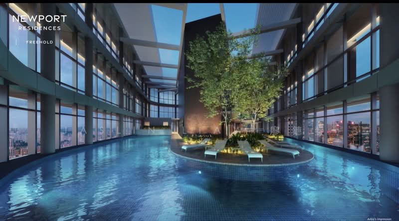 Newport Residences Apartment For Sale at S$ 3,460,000 | PropertyGuru Singapore - Pool