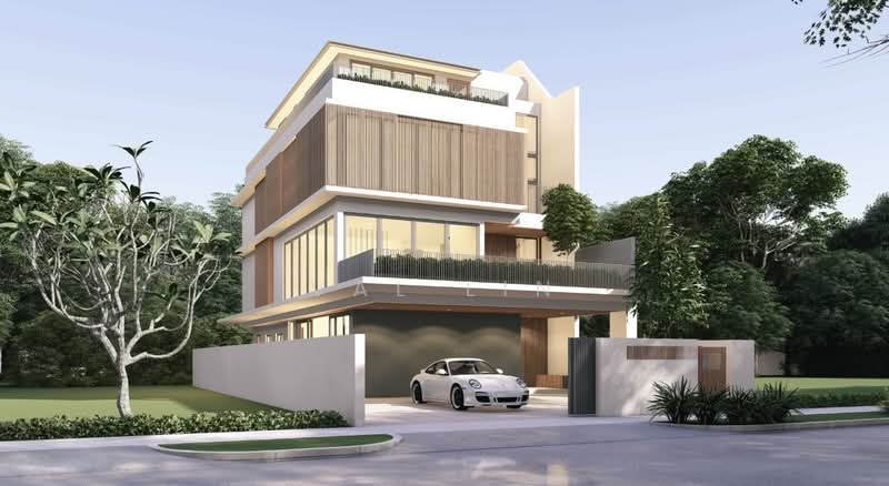 ◤ D19 Cheapest Serangoon Gardens Brand New Semi-D Wide Frontage ❤️ New List! Early Bird Customizable Semi-Detached House For Sale at S$ 8,280,000 | PropertyGuru Singapore - Exterior