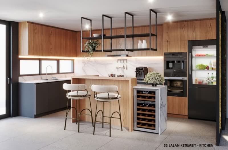 Jalan Ketumbit in Seletar Hills Terraced House For Sale at S$ 7,128,000 | PropertyGuru Singapore - Dry Kitchen