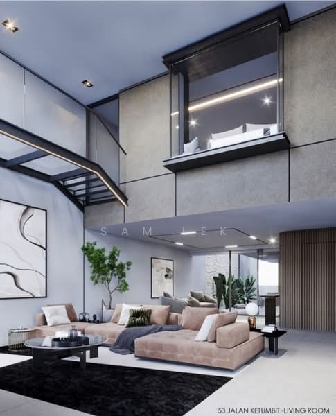 53 Jalan Ketumbit Terraced House For Sale at S$ 7,128,000 | PropertyGuru Singapore - Living Hall