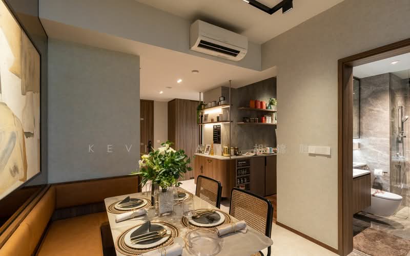 Lentor Modern, 3 Lentor Central, 3 Bedrooms, 969 sqft, Condominium For Sale, by Kevin Aw 胡锦胜, 500075535 - Dining Room - PropertyGuru.com.sg