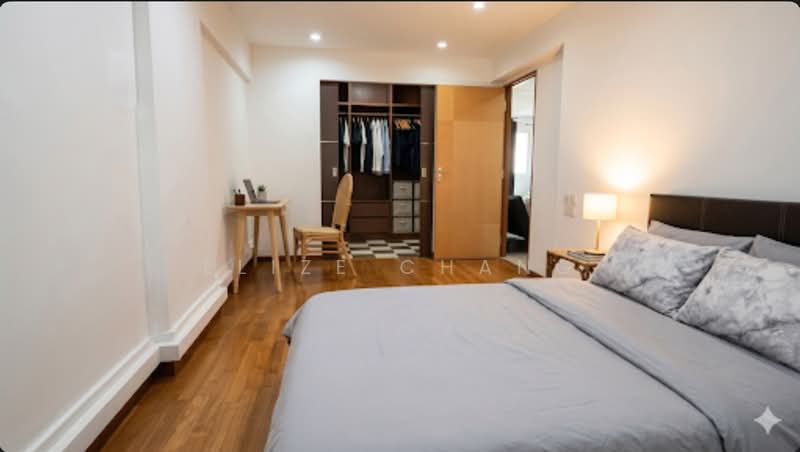 Master  bedroom with walk-in wardrobe 