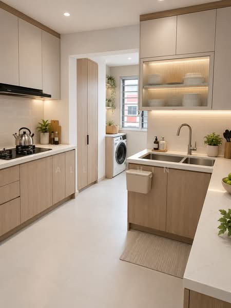434 Hougang Avenue 8, 434 Hougang Avenue 8, 3 Bedrooms, 1,109 sqft, HDB Flat For Sale, by Ally Chin, 500075757 - Kitchen - PropertyGuru.com.sg