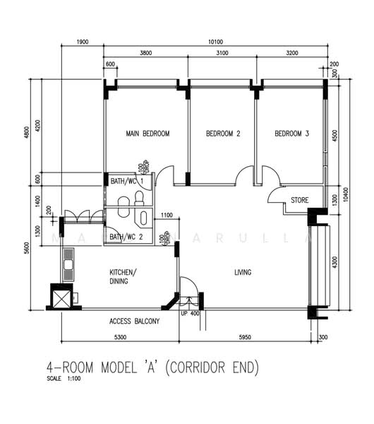 262 Tampines Street 21, 262 Tampines Street 21, 3 Bedrooms, 1,184 sqft, HDB Flat For Rent, by Marc Narulla, 500075822 - PropertyGuru.com.sg