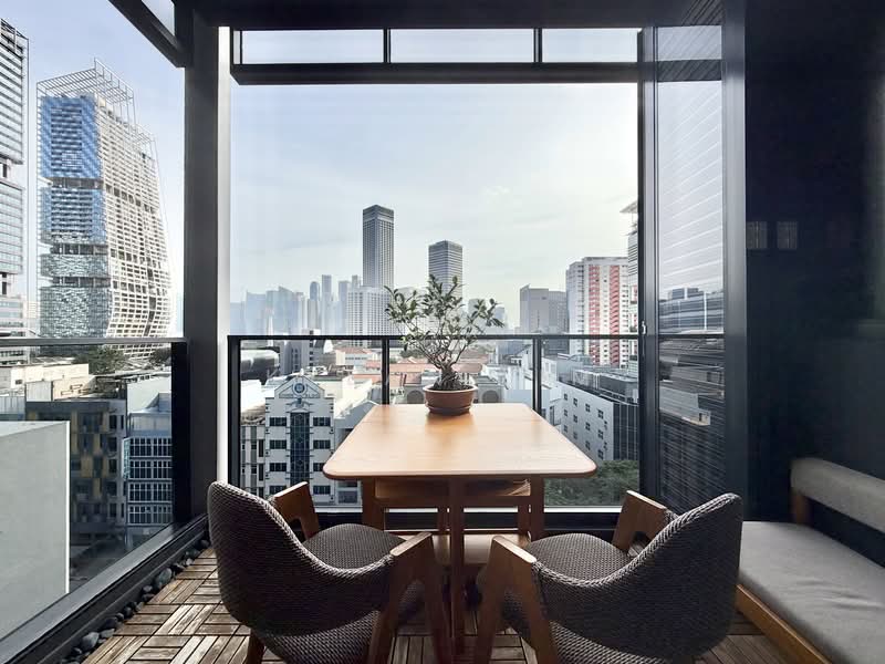 The M, 30 Middle Road, 2 Bedrooms, 592 sqft, Condominium For Rent, by Kyean Lim, 500075859 - Balcony - PropertyGuru.com.sg