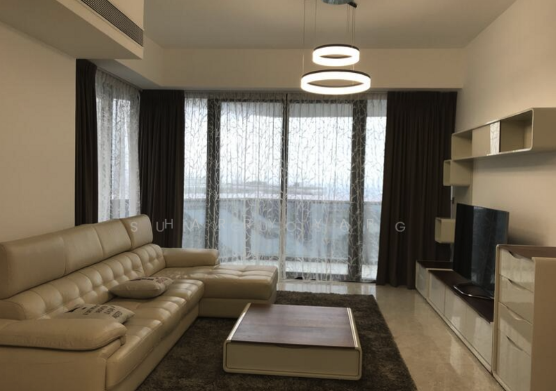 Marina Bay Suites Condominium For Sale at S$ 3,550,000 | PropertyGuru Singapore - Living Room