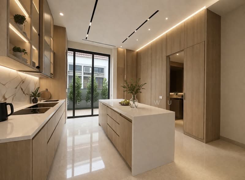 Open House - Brand New Trevose Cresent / 1km SCGS / Stevens MRT, Kheam Hock Road / Berrima Road, 5 Bedrooms, 7,776 sqft, Semi-Detached House For Sale, by Bernard Wu, 500076139 - Kitchen - PropertyGuru.com.sg