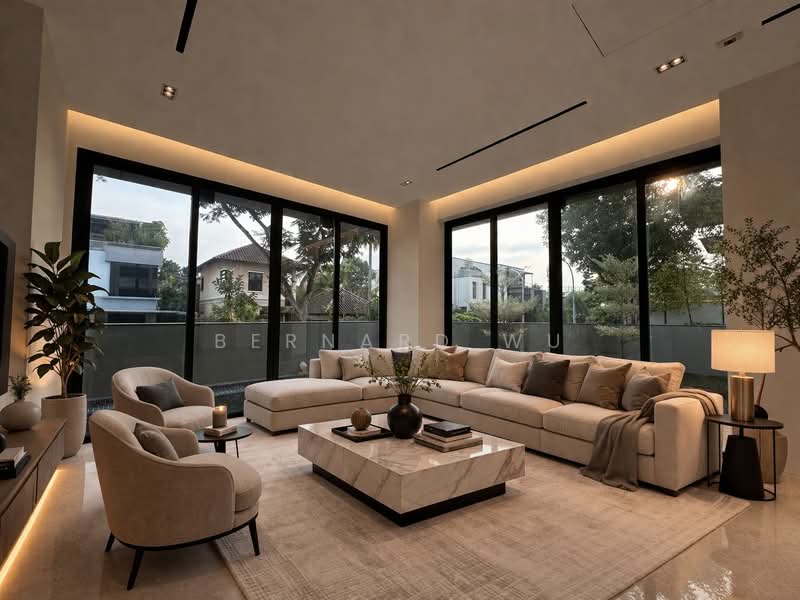 Open House - Brand New Trevose Cresent / 1km SCGS / Stevens MRT, Kheam Hock Road / Berrima Road, 5 Bedrooms, 7,776 sqft, Semi-Detached House For Sale, by Bernard Wu, 500076139 - Living Room - PropertyGuru.com.sg