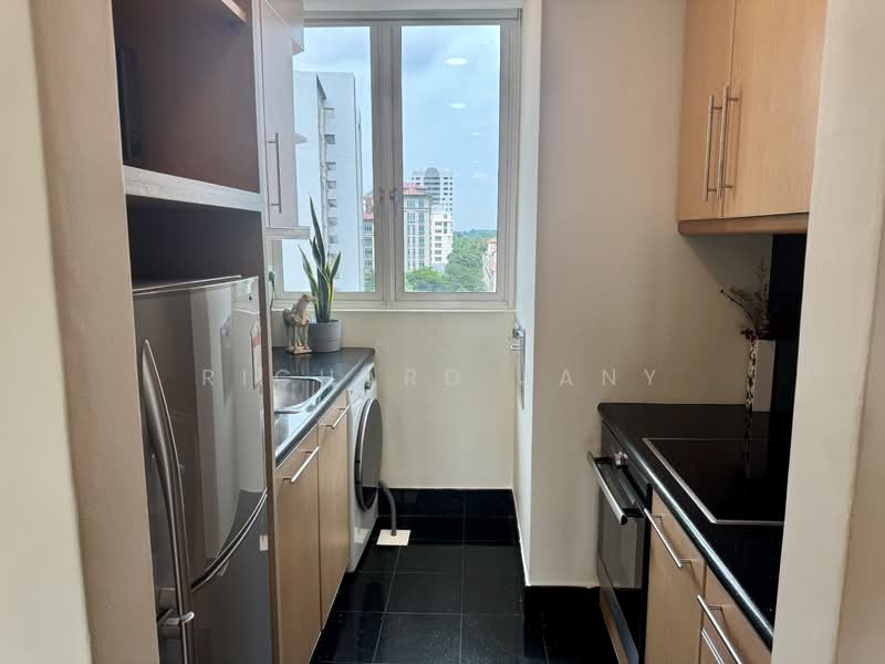 The Hermitage Apartment For Sale at S$ 2,000,000 | PropertyGuru Singapore - Kitchen With Granite Worktop & Floor