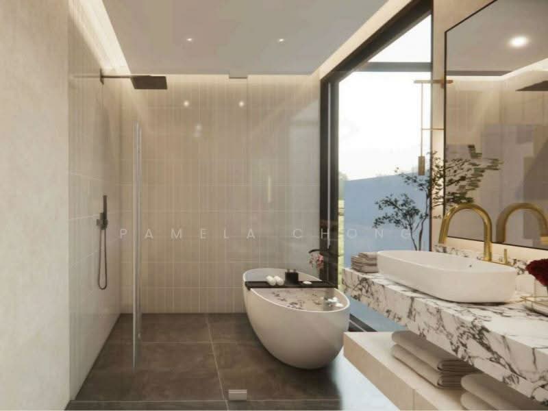 RESPLENDENT LIVING ⭐️ BRAND NEW HUGE SEMID⭐️1KM MGS/ PEI HWA ☎️ PAM 90228600 Semi-Detached House For Sale at S$ 15,800,000 | PropertyGuru Singapore - Bathroom