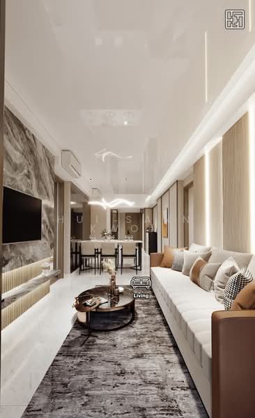 Sceneca Residence Condominium For Sale at S$ 2,150,000 | PropertyGuru Singapore - Living Room