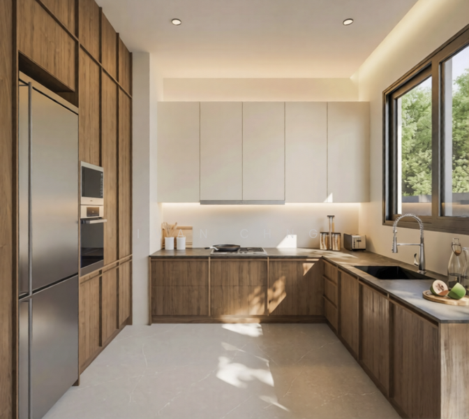 LANDED7772@ Well Located Brand New Semi D, Upper East Coast Road, East Coast / Marine Parade, 5 Bedrooms, 6,180 sqft, Semi-Detached House For Sale, by Ivan Chng, 500076771 - Kitchen - PropertyGuru.com.sg