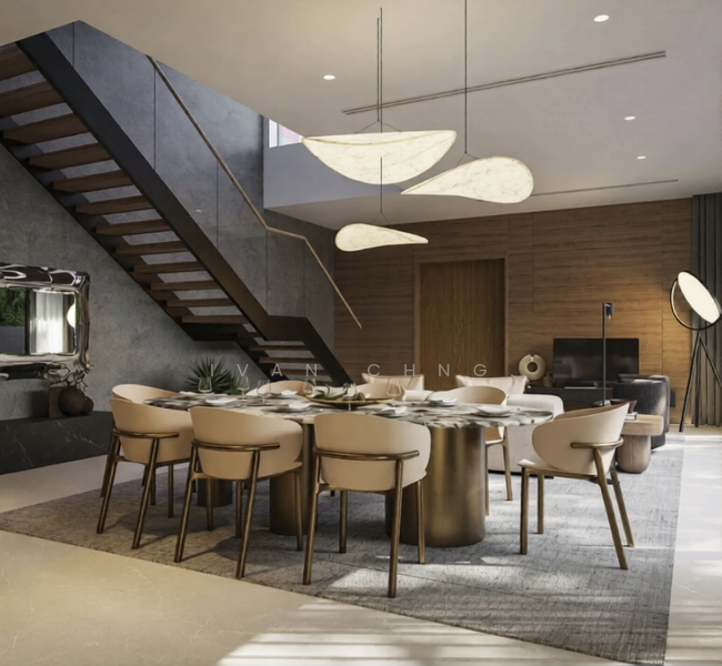 ⭐️⭐️LANDED7772@ Beautiful Brand New 3.5 Storey with 5 Ensuites and Nice Finishes | Siglap MRT Semi-Detached House For Sale at S$ 8,980,000 | PropertyGuru Singapore - Dining Room