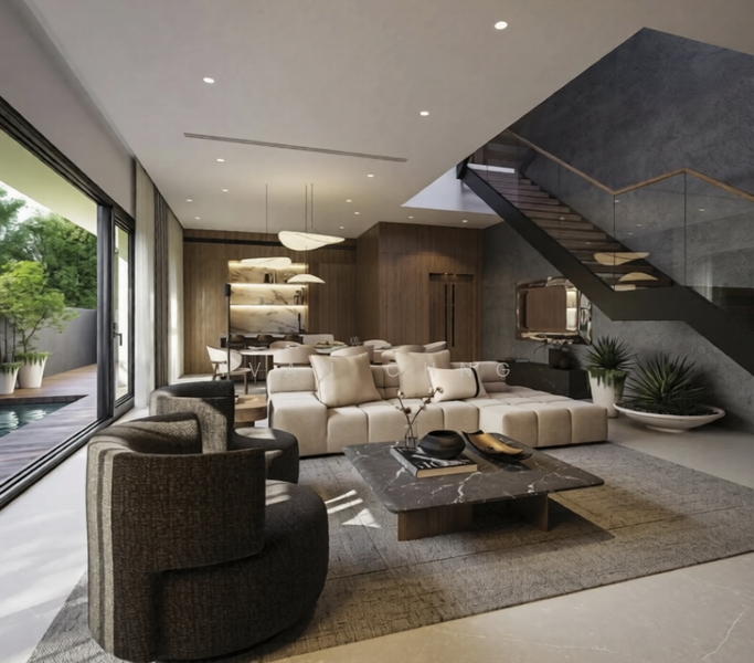 ⭐️⭐️LANDED7772@ Upper East Coast Brand New 3.5 Storey with 5 Ensuites and Nice Finishes | Siglap MRT, Upper East Coast Road, 5 Bedrooms, 6,180 sqft, Semi-Detached House For Sale, by Ivan Chng, 500076771 - Living Room - PropertyGuru.com.sg