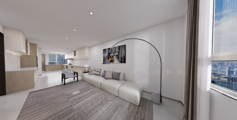 61 Lorong 5 Toa Payoh HDB Flat For Sale at S$ 368,888 | PropertyGuru Singapore - Living Room (AI Staging)