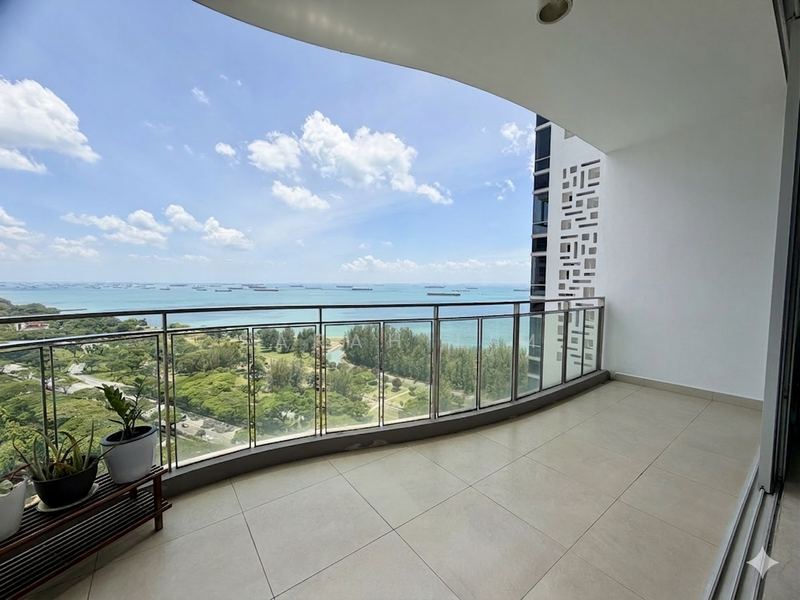 The Meyerise Condominium For Sale at S$ 3,800,000 | PropertyGuru Singapore - Balcony with exceptional Seaview 