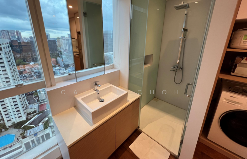One North Bridge, 1 North Bridge Road, 1 Bedroom, 550 sqft, Apartment For Rent, by Calvin Choh, 500077141 - Bathroom - PropertyGuru.com.sg