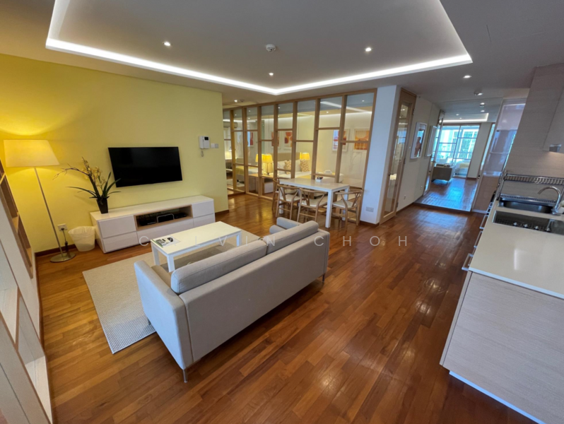 One North Bridge, 1 North Bridge Road, 2 Bedrooms, 885 sqft, Apartment For Rent, by Calvin Choh, 500077146 - Living Room - PropertyGuru.com.sg