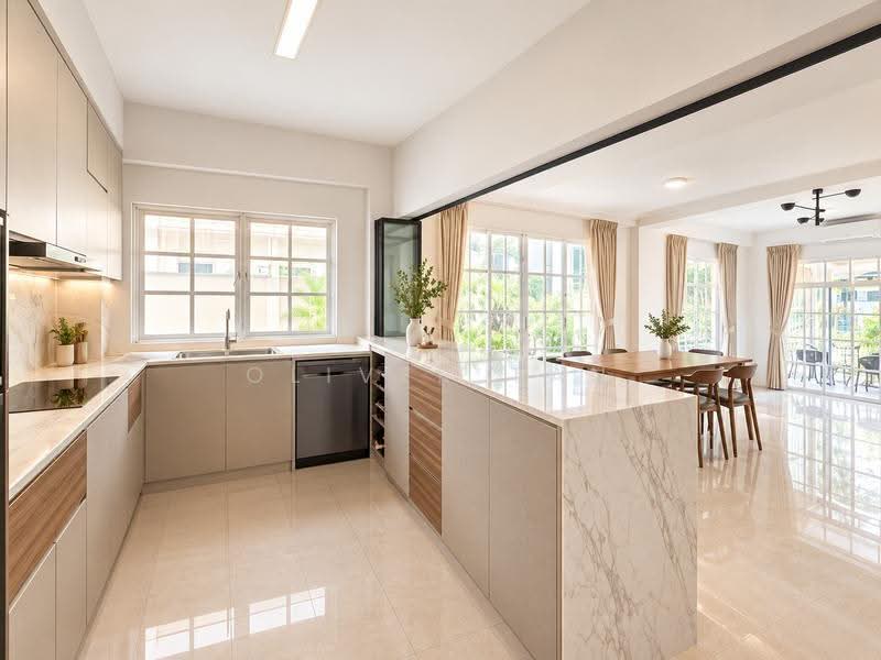Contemporary Renovated Semi-D in Queen’s Road (D10), Tanglin / Holland / Bukit Timah, 4 Bedrooms, 3,600 sqft, Semi-Detached House For Rent, by Oliver Tan, 500077198 - Kitchen - PropertyGuru.com.sg