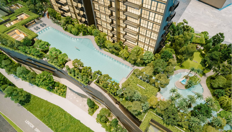 New Condo ❤️D20❤️1min Lentor MRT Intergrated❤️ 3bed 1study 2bath ❤️AMK YCK Bishan Thomson CHIJ Condominium For Sale at S$ 2,249,999 | PropertyGuru Singapore - Exterior