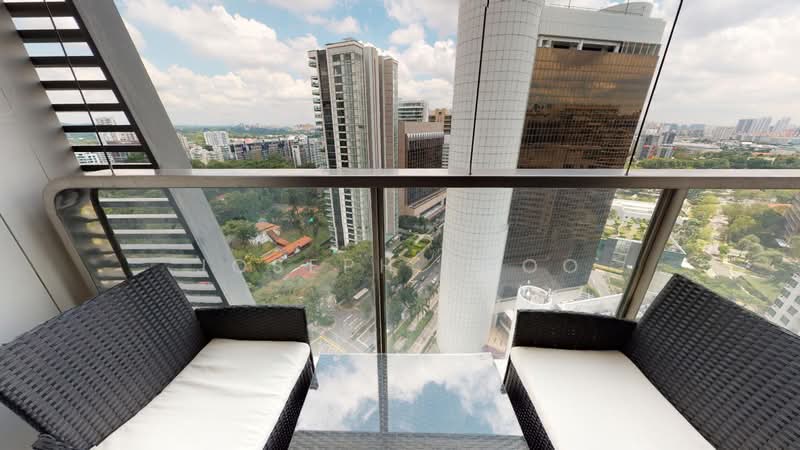 The Scotts Tower, 38 Scotts Road, 2 Bedrooms, 840 sqft, Condominium For Rent, by Joseph Khoo, 500077299 - Balcony - PropertyGuru.com.sg