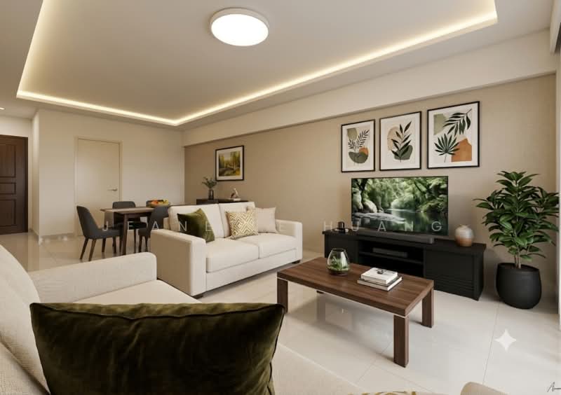 687B Woodlands Drive 75, 687B Woodlands Drive 75, 3 Bedrooms, 1,227 sqft, HDB Flat For Sale, by Jeanette Huang, 500077330 - Living Room - PropertyGuru.com.sg