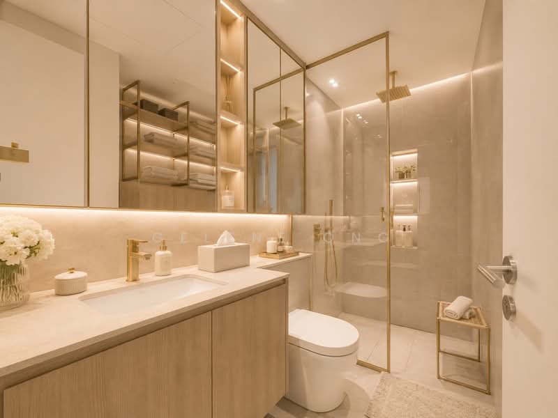Robertson Blue, 88 Robertson Quay, 2 Bedrooms, 1,464 sqft, Apartment For Sale, by Gelene Ong, 500077435 - Bathroom - PropertyGuru.com.sg