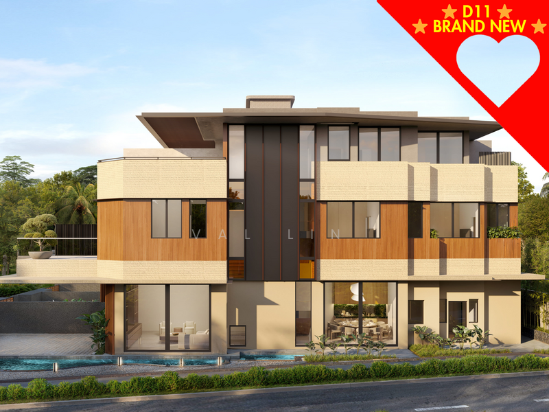 ◤ D11 Brand New Terrace with Pool @ Dyson Tan Sim Boh ❤️ Call Val Lin 8800 8688 Top Landed Agent Terraced House For Sale at S$ 9,380,000 | PropertyGuru Singapore - Exterior