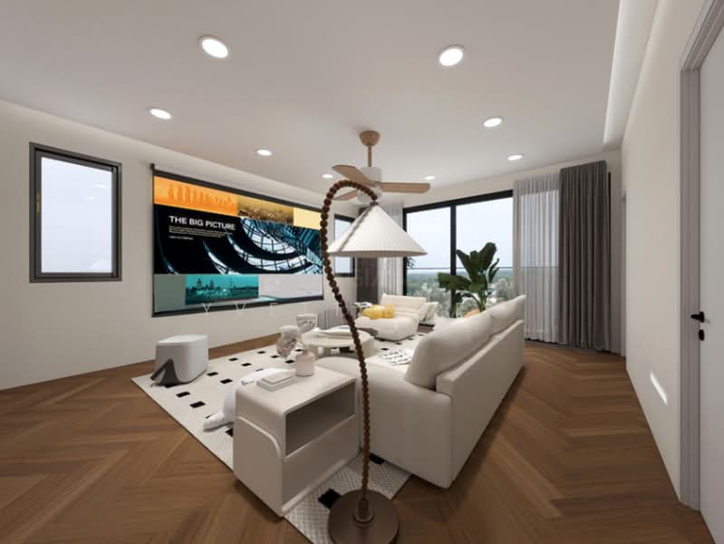 ❤️GIANT⚡️Brand New 5 Lvls Corner Terrace w Pool, Attic & Lift at Taman Sireh Corner Terrace For Sale at S$ 9,999,999 | PropertyGuru Singapore - Living Room